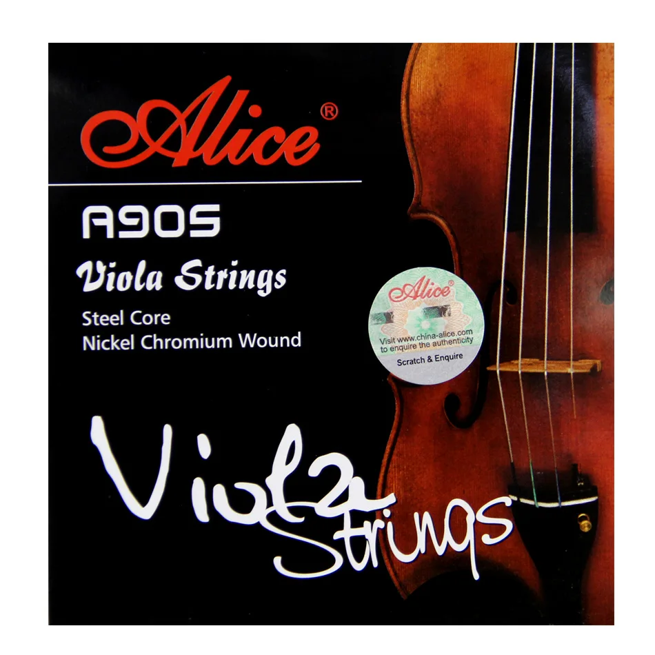 Alice A905 Viola Strings Steel Core Nickel Chromium Wound Plated Ball End | Спорт и развлечения