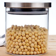 Горячие продукты хранения свинца стеклянные банки контейнеры и дополняет для кухни закрытые бутылки банки с крышкой TI99