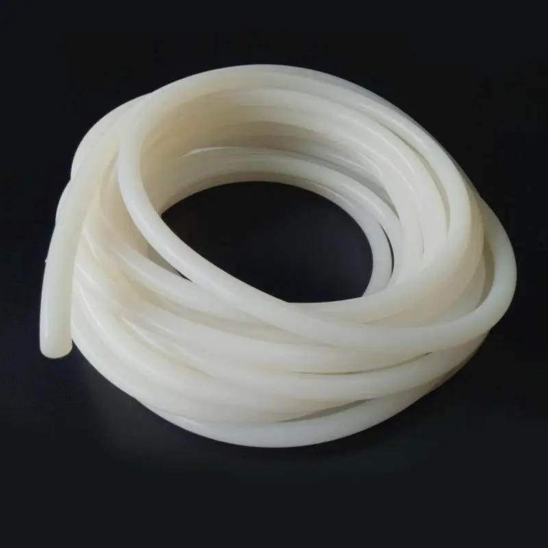 Solid Silicone Cord Dia 1.5mm 2mm 3mm 6mm 8mm 10mm 16mm White Rubber Gasket Trim Seal Strips O Ring High Temperature Waterproof