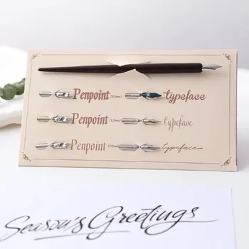 

Dip In Fountain Pen Comic Book English Calligraphy Gothic Font Style Straight Bar Oblique Art Pen