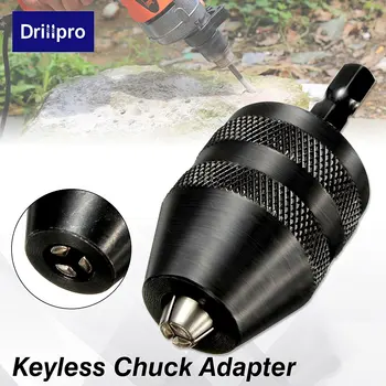 

Keyless Drill Chuck Screwdriver Impact Driver Adaptor 1/4 '' Hex Shank Drill Bit Tool Quick Changes Adapter Drill Bit Converter