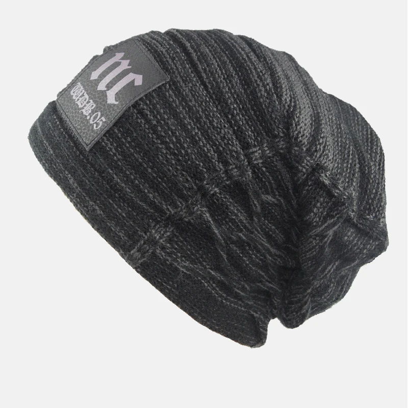 Стильные шапки Skullies Beanies, зимние шапки, мужские толстые теплые зимние шапки, Толстые мужские шапки Beanies, мужские зимние шапки s toucas gorros - Цвет: 8
