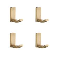 Clothes Robe Coat Hooks Vintage Brass 4 Pieces Wall Mounted Towel Hook Home Hangers Bathroom Accessories U.S. Stock