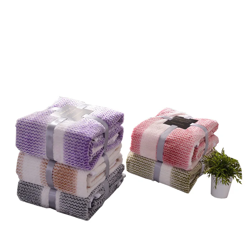 

Super Soft Fashion Blanket Bed Flannel Fabric Sofa Air Conditional Throw Blanket for Four Season Bedding Home Textile
