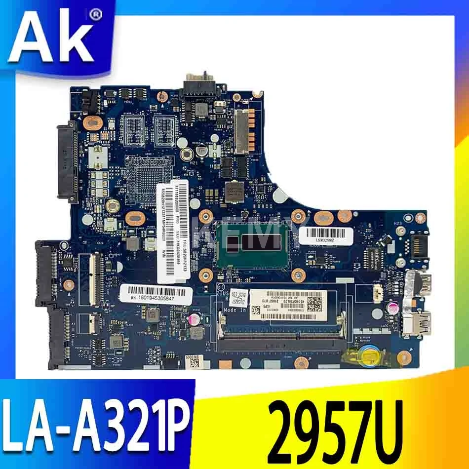 ZIUS6 / S7 LA A321P материнская плата для For Lenovo S310 M30 70 ноутбука Pentium CPU 2957U DDR3 100% тестовая