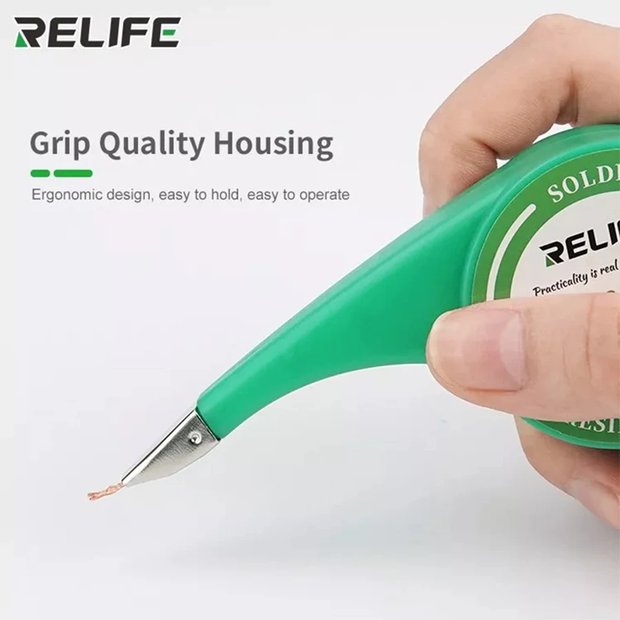 Relife Desoldering Braid Solder Remover Wick Wire Welding Repair Work Tools Lead Tin Wires Cord Flux With Thumb Wheel Dispenser welding helmets for sale