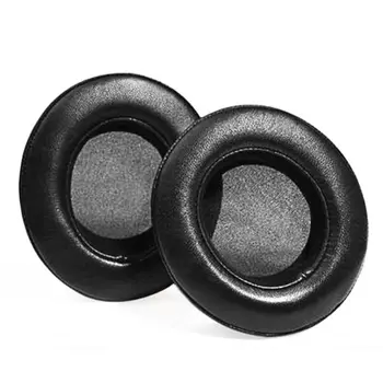 

2PCS Sheepskin Leather Earpads Round Ear Pads Cushions Cover for Raz-er Kraken 7.1 V2 Headphones Headset