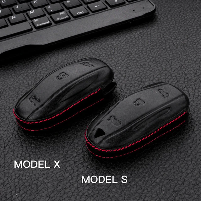 Leather Strap Keychain Remote Smart Key Tpu Car Key Case Cover for Tesla  Model X Key Case Key Cover Holder Car Accessories - AliExpress