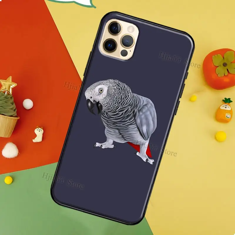cool iphone 12 pro max cases African Grey Parrot Soft TPU Cover For iPhone 13 12 Mini 11 Pro Max XS 6S 7 8 Plus 5S SE 2020 X XR Phone Case cute iphone 12 pro max cases
