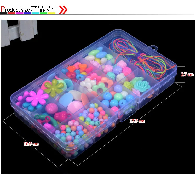Ручная работа, сделай сам, креативная ткацкая детская развивающая игрушка, 15 решетчатых браслетов из бисера, подарочная коробка