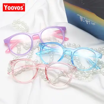 

Yoovos Optics Glasses Frame Child Anti Blue Light Eyeglasses Frame For Kids Brand Designer Glasses Frame Clear Lens Spectacle