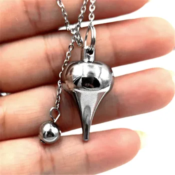 

Stainless steel pendulum metal pendant reiki Natural Amulet Healing crystal Pendant for Women reliquary Pendant Amulet Classic