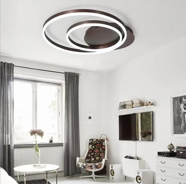 Simple personality led ceiling light Creative geometric office lighting fashion art modern room bedroom | Освещение