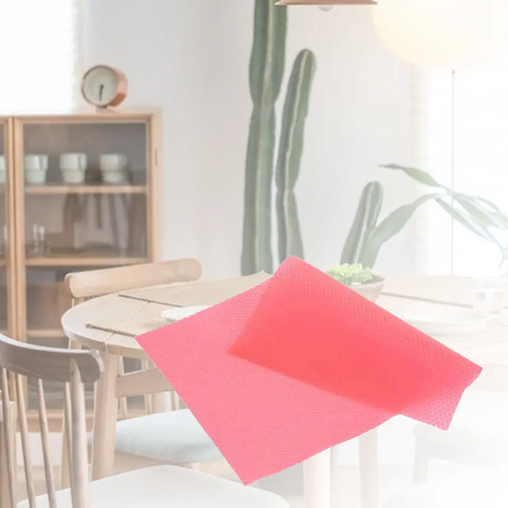 

4 PCS/Lot EVA Cleaning Pad For Table Refrigerator Antibacterial Moisture Antifouling Waterproof Mat For Kitchen Cleaning Tools