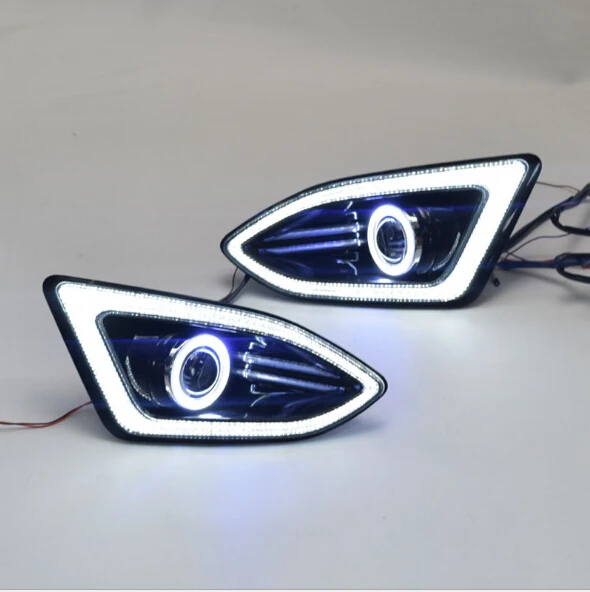 Светодиодный противотуманный фонарь Angel eye в сборе дневного света для Ford Edge- пара