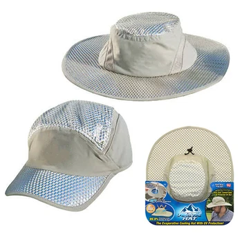 

2020 Summer Cooling Hats Fishing Cap Sunscreen Cooling Ice Hat Unisex Outdoor Air Conditioning Caps with UV Protection
