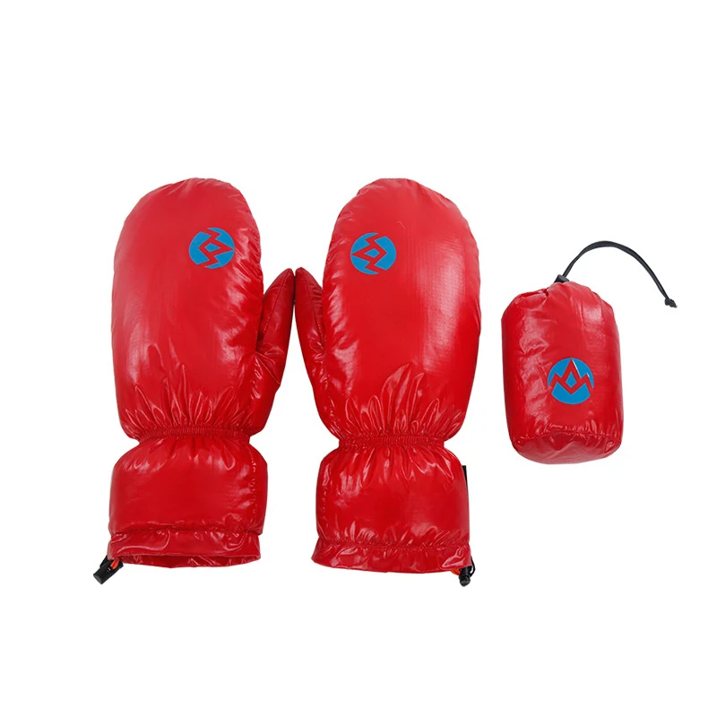 

1Pair Of Goose Down Gloves Aegismax Windproof Waterproof Warm Full Fingers Outdoor Hiking Camping Hand Protect Not for Boxing