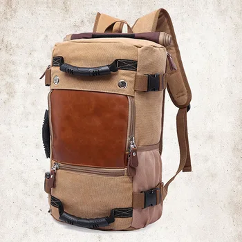 

Stylish Travel Large Capacity Backpack Male Luggage Canvas Bag Multifunctional Backpack for Outdoor Travel XR-Hot