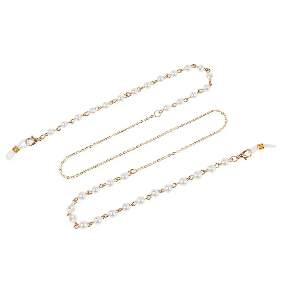 High Quality Gold Chain Pearl Beads Strand Eyeglasses Accessories Fashion Women Sunglasses Holder Chain Free Dropshipping - Цвет: GC003