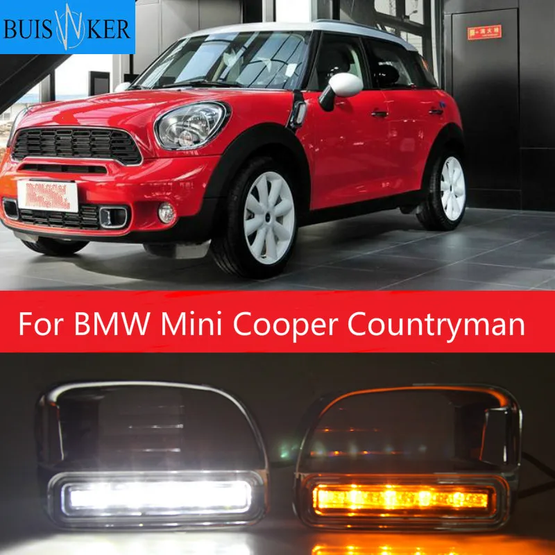 

Дневные ходовые огсветильник без ошибок для BMW Mini Cooper Countryman светодиодный ные дневные ходовые огни, противотуманные фары дальнего света