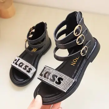 

2020 New Summer Roman children's sandals high-top kids girls gladiator sandals little big girls sandals shoes