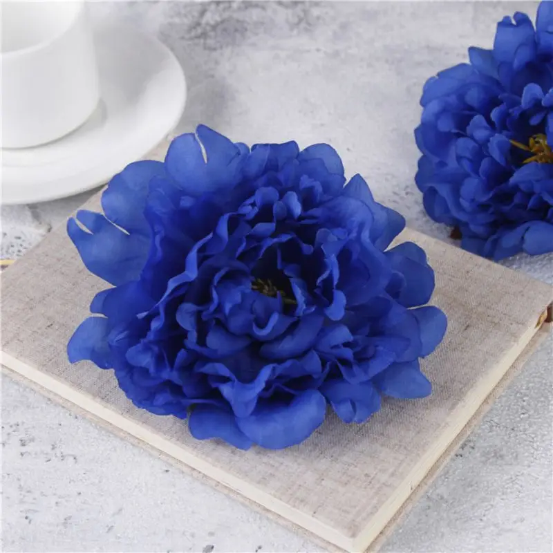 

Artificial Flower Real Touch Silk Peony Flower Head Simulation Diy Wedding Family Party Decor Home Decoration Accessories