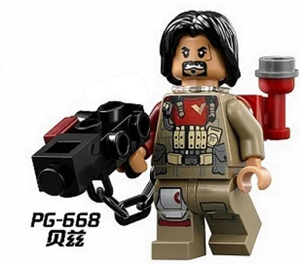 PG668 Without Box Строительные блоки войны Хан Solo Палпатин Obi-Wan Sith Lord Orson Baez принцесса Leia Qilu специальные фигурки Детские игрушки PG8024 - Цвет: PG668 Without Box