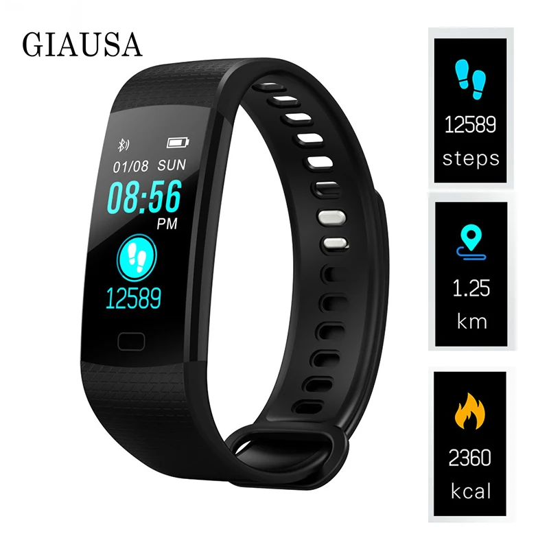 

2019 Smart Band Men Fitness Tracker Blood Pressure Measurement Heart Rate Monitor Activity Tracker Waterproof Smartwatch for IOS