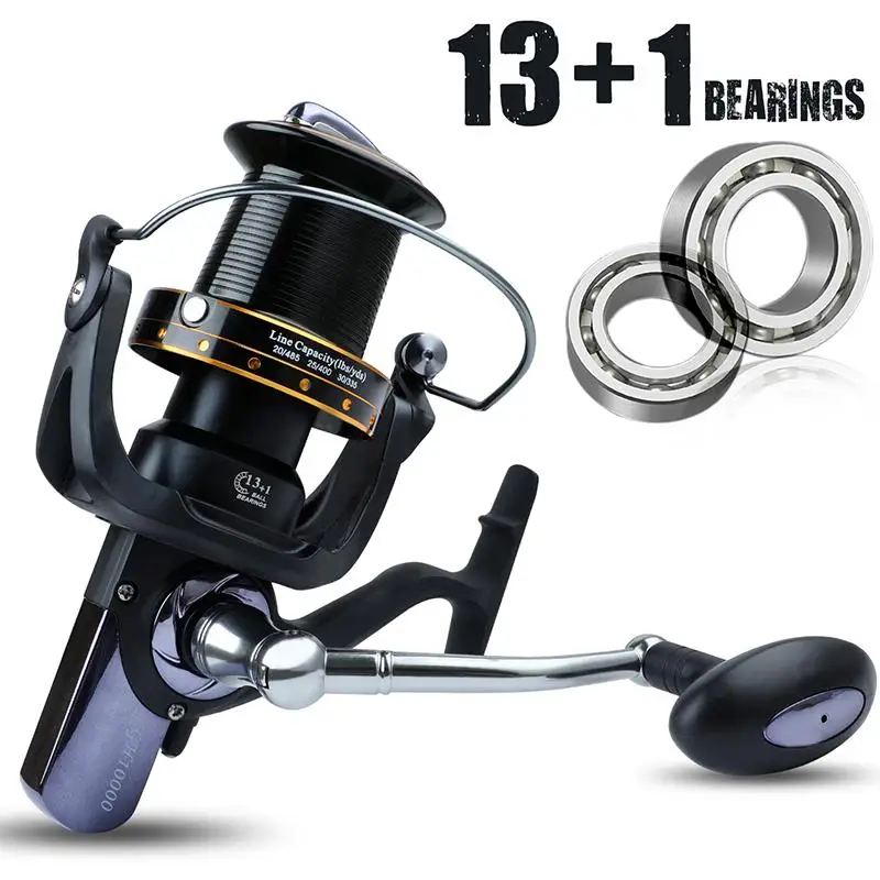 

Yumoshi 5 species Trolling Reel Cheapest Spinning Reel Fishing Reel 1000-10000 Ball 11+1 Bearing Reels carretilhas de pesca