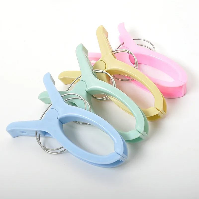 Plastic Color Clothes Pegs Beach Towel Clamp Laundry Pins Large Size Drying Retaining Clip Organization clothes rack | Дом и сад