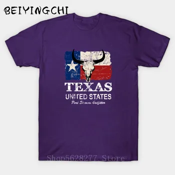 

Cheap hot sale Wholesale Basic Retro Summer Style Short Sleeve cotton USA America Texas Flag Men t shirt Vintage O-neck t-shirts