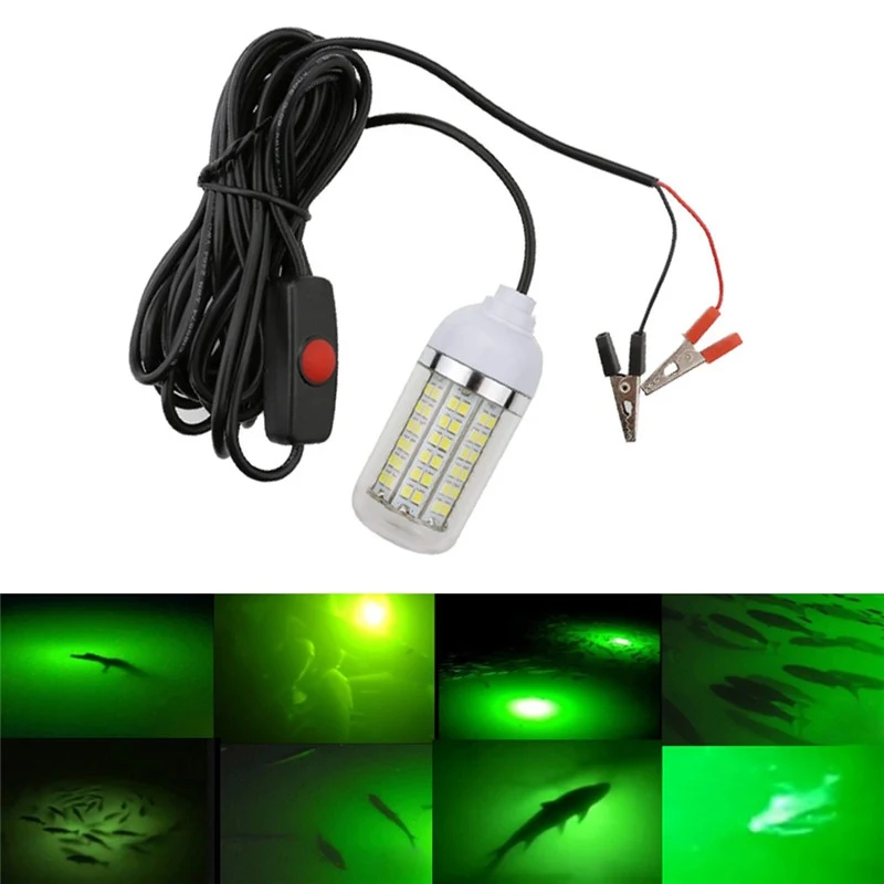 

12V Fishing Light LED Underwater Fishing Light Lures Fish Finder Lamp Attracts Prawns Squid Krill Deep Drop Underwater Light