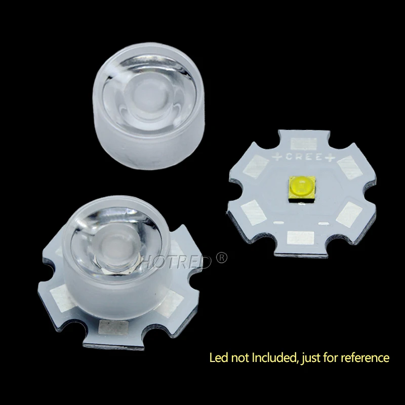 3535 XPE 방수 LED 렌즈, SMD 3535 3030 XPE2 XPG2 XTE 플라노 반사경 시준기, 10 25 45 60 90 도, 13mm, 1W, 3W, 5W, 100 개