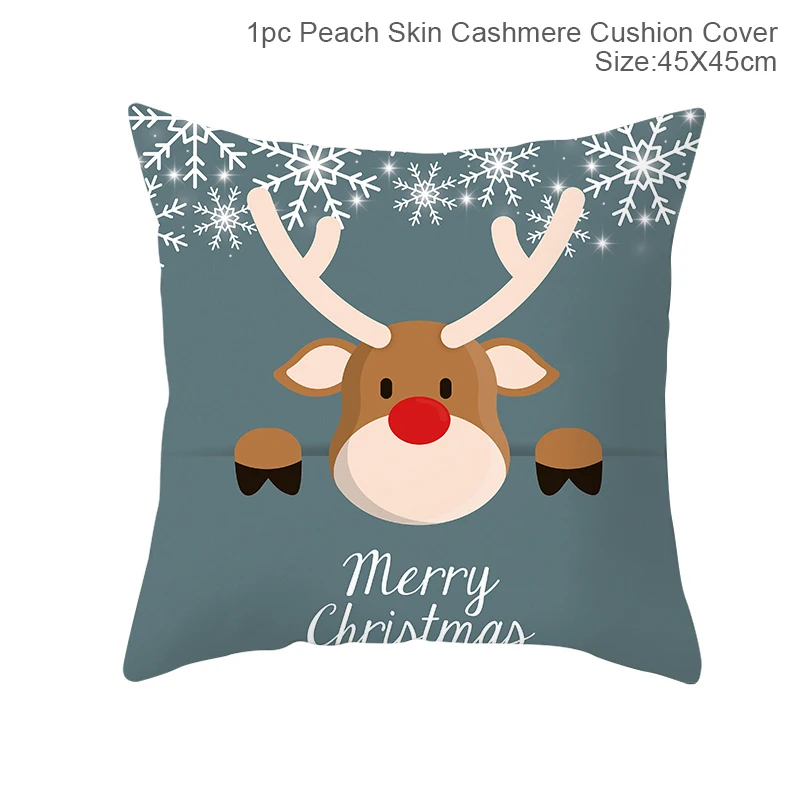 FRIGG Christmas Cushion Covers Christmas Pillowcase Merry Christmas Decor for Home Navidad Noel Happy New Year