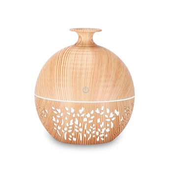 

USB Humidifier Aroma Essential Oil Diffuser Mist Air Purifier Single Room Humidifiers with Color Light Light Wood Grain