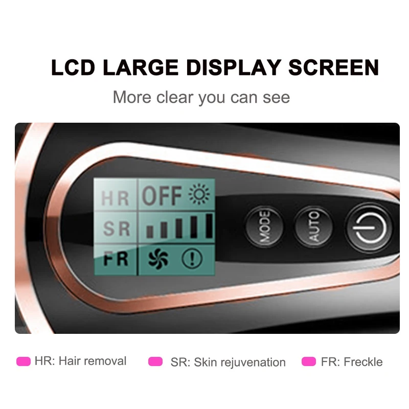  300000 Times Flash Epilator Laser Hair Remover Permanent IPL Hair Removal Portable Photoepilator LC