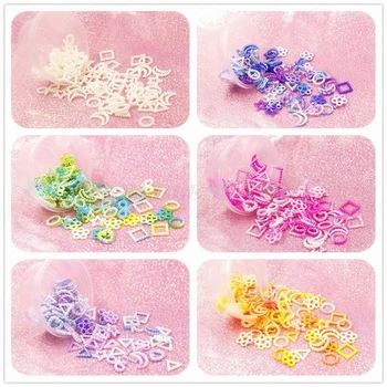 

10g Mixed Moon Star Resin Fillings ABS Pearl Bow Heart Flatback Resin Cabochons Shaker Pendants Molds Fillers Jewelry