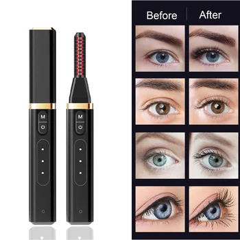 

Heated Eyelash Curler, Rechargeable USB Electric Eyelash CurlerBrush, Eyelash Natural Curling Make-Up Tool for Girls Women