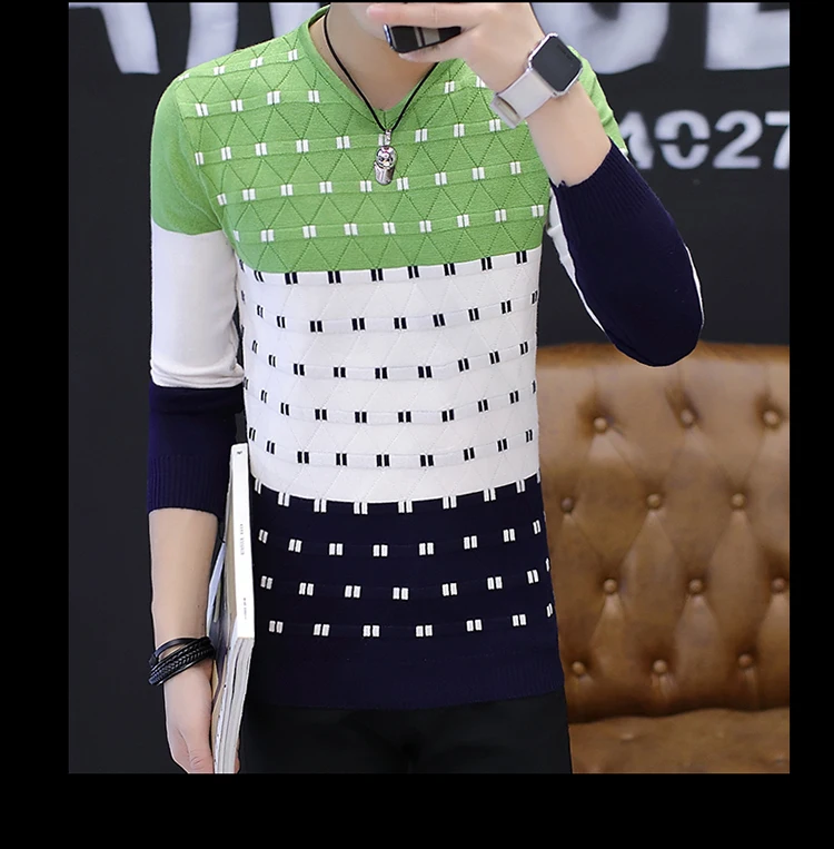 nuevo suéter casual de marca de moda de otogno jersey de cuello redondo de corte delgado para hombre suéteres y pulóver XXL