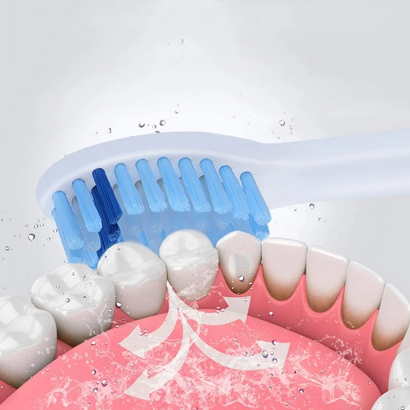 4 шт. HX6054 сменные насадки для зубных щеток Philips Sonicare Чувствительная Чистая