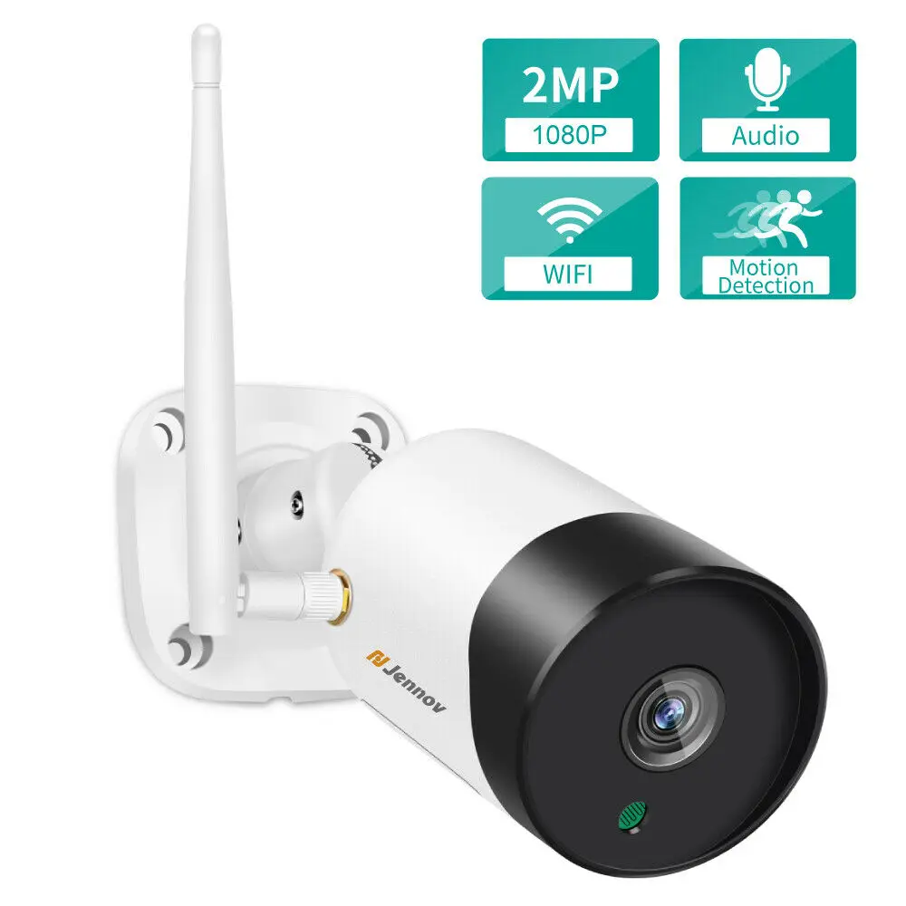 Best Jennov Wireless HD 2MP 1080P 2 Way Audio WIFI High-definition Infrared Night Vision Security Outdoor Camera IP CCTV Camhi APP