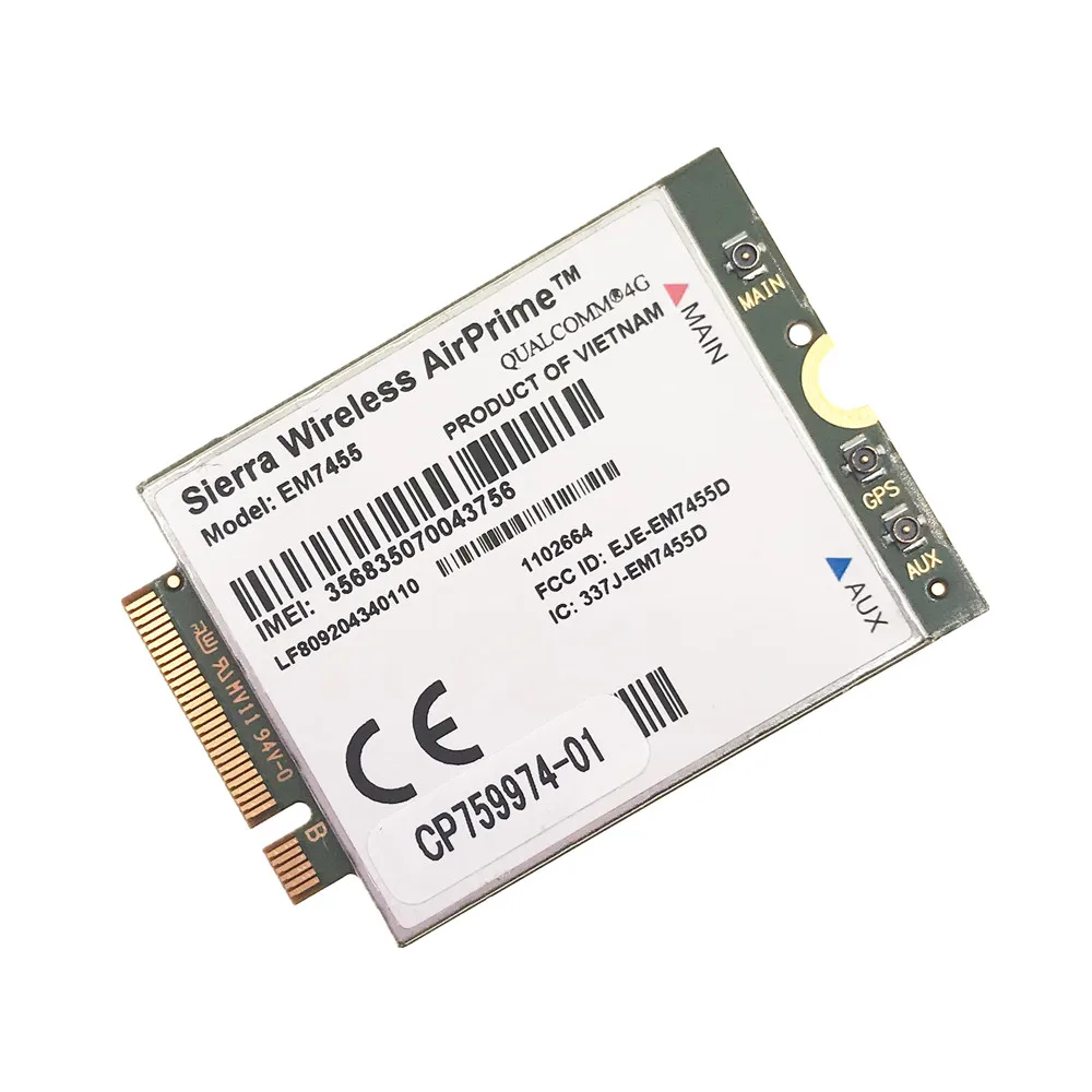WWAN EM7455 LTE 4G NGFF модуль FDD/TDD Cat6 Gobi6000 для ноутбука | Компьютеры и офис