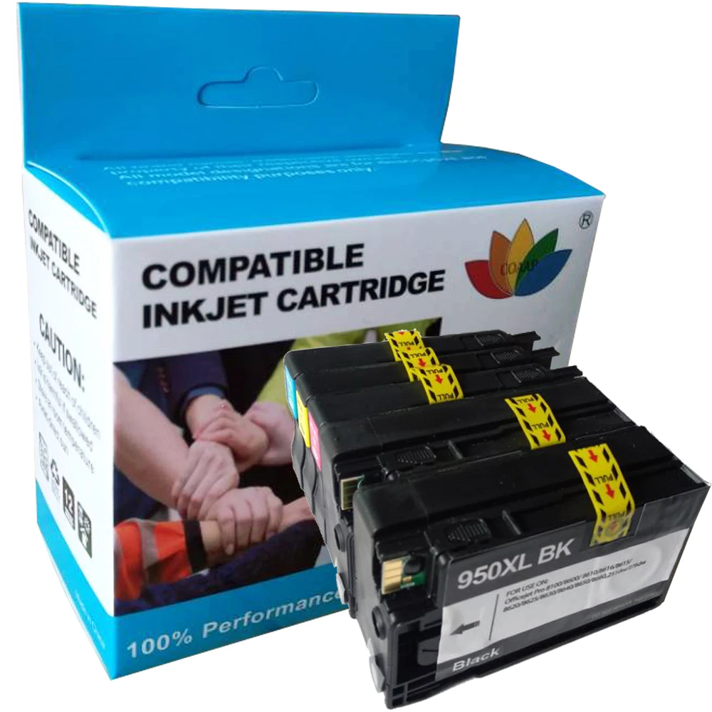 

5 COMPATIBLE HP950XL 951XL INK CARTRIDGES CN045AE CN046AE CN047AE CN048AE SET