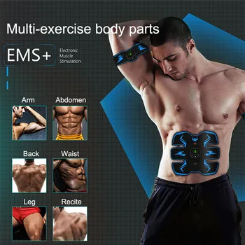 

Electric Muscle Training Machine Fitness Gym Equipment Abdominal Muscle Trainer Arm Body Slimming Fat Burning Muscle Stimulator