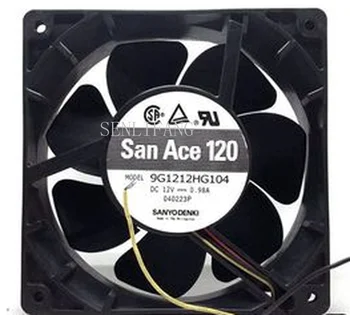 

Free shipping Original 9G1212HG104 12V 0.98A 12038 large air volume double ball fan