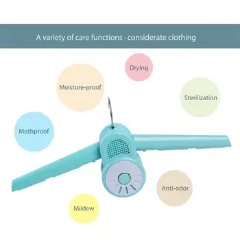 

Portable Foldable Clothes Dryer Rapid Quick Drying Rack Hanger Garment Coat Cloth Shoes Quiet Dryer Machine for Home &Travel