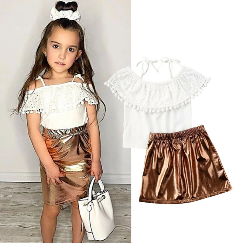 white shirt with skirt outfit