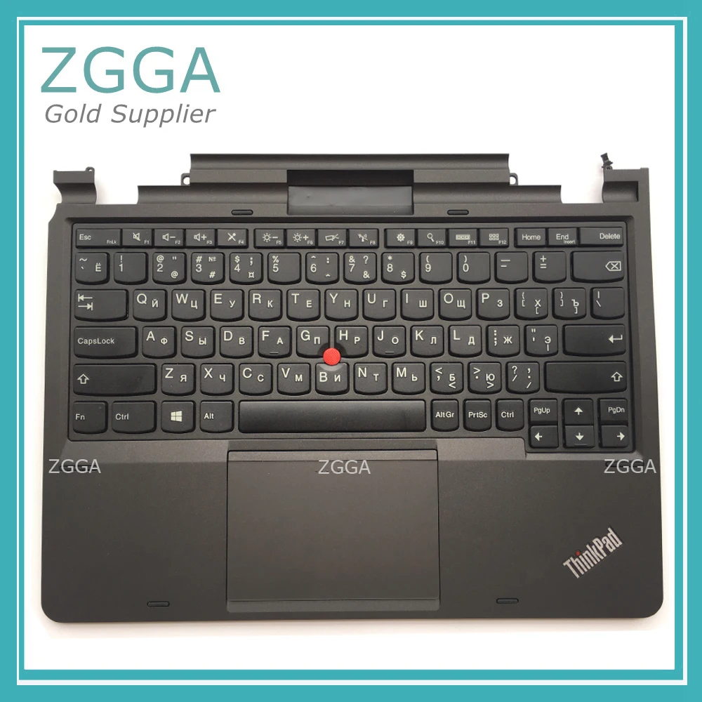 

New Original RU Keyboard Bezel for Lenovo ThinkPad X1 Helix Gen 1 Palmrest Upper Case Russian Keys RU KBD with Touchpad 04X0644