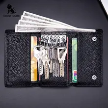 LAOSHIZI, женские и мужские кожаные держатели ключей от автомобиля, органайзер для ключей, кошельки для ключей, кожаный брелок для ключей, ключница, кошелек, чехол