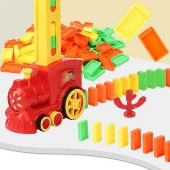 

Automatic Laying ino Brick Train Car Set Sound Light Kids Colorful Plastic inoes Blocks Game Toys Set for Kids